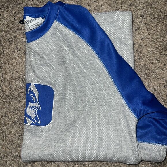 Starter Duke Blue Devils Blue Long Sleeve Shirt Kids Size 18-20 XL Vintage Rare. - Picture 4 of 4